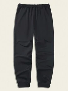 3pcs Men Sports Casual Pants, Classic Retro Minimalist Solid Color Versatile Drawstring Waist Jogger Trousers, Suitable For Outdoor, Running, Daily Wear