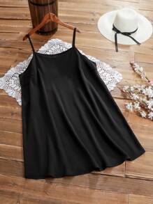 EMERY ROSE Conjunto de dos piezas con estampado floral para tallas grandes - Blanco y Negro - Ver 5