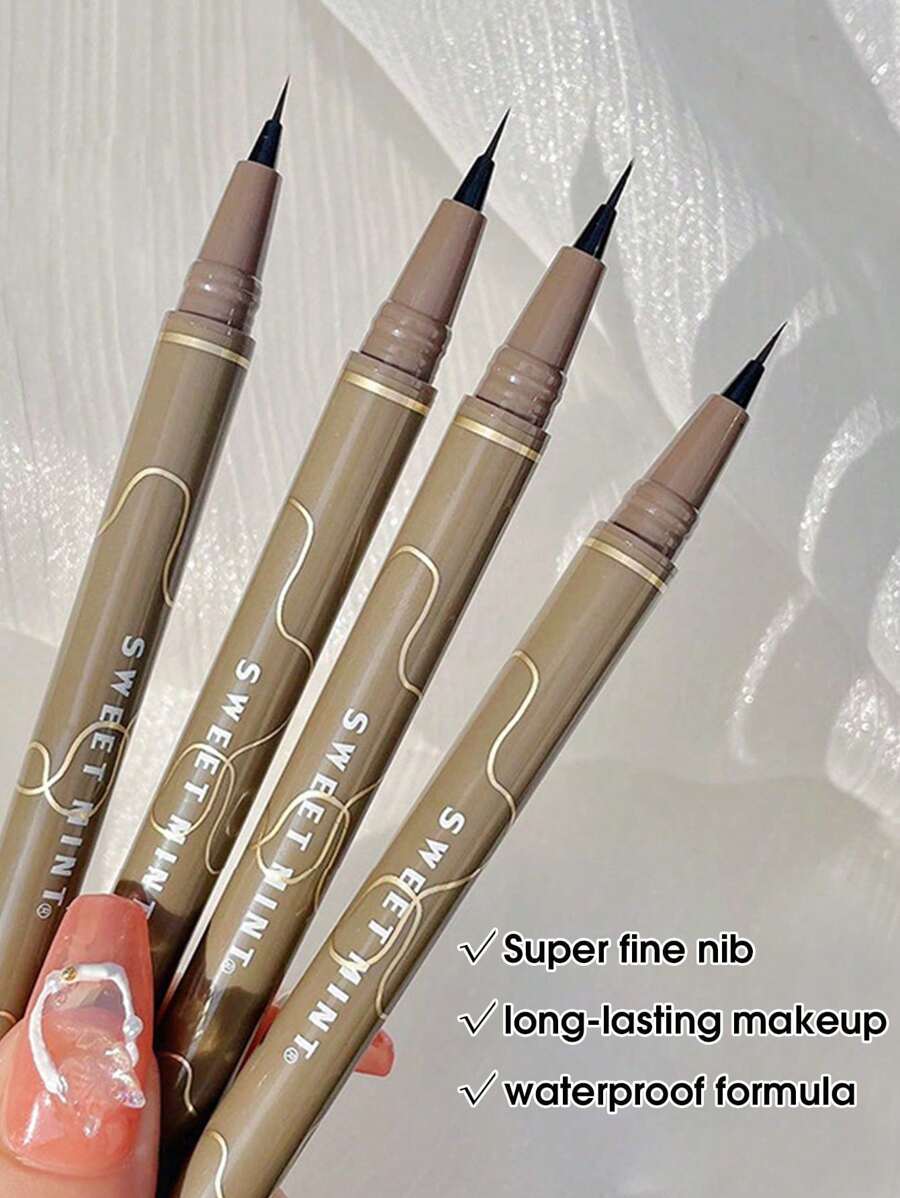 Sweet mint Ultra Fine Liquid Eyeliner, Waterproof Sweatproof Matte Eyeliner Pen - màu nâu - Xem 1