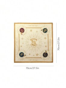 HARRY POTTER X SHEIN 70*70cm Soft Square Scarf, Glossy & Smooth, Gift