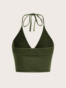 ROMWE Fairycore Của phụ nữ Sao biển Thêu Dây Knit ngọn , Thích hợp Cho mùa hè - xanh quân đội - Xem 2