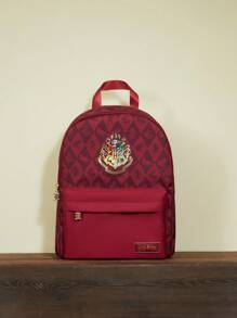 HARRY POTTER X SHEIN Red Animal Badge Printed Casual, Backpack, Bag For School, Gifts