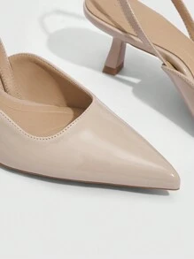 CUCCOO BIZCHIC Woman Shoes Fashion Classic Comfortable Kitten Heel Pointed Toe Slingback High Heels For Spring And Summer Vacation Shoes Summer Elegant Basics Business Casual Business Chic Spring Shoes Spring Break Easter