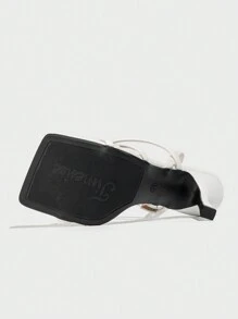 Fashionable And Comfortable Open Toe High-Heeled Sandals With Thin Straps In European And American Style For Women - White - View 4