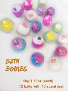 12颗装泡澡球礼盒，盒装香薰泡澡球，舒缓放松，SPA级泡泡浴，适合女性日常居家使用 - 摩卡棕 - 查看 6