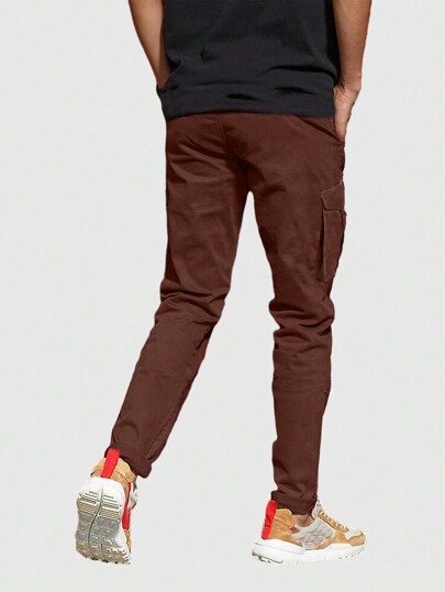 Street Life Pantalon En Jean Cargo Uni Pour Homme