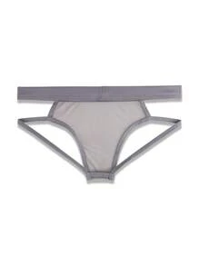 Men'S Mesh Sexy Underwear - Grey - View 3
