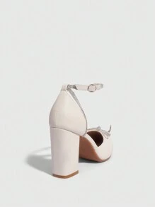 CUCCOO CHICEST 女士鞋高跟鞋夏季毕业高跟鞋舞会高跟鞋度假鞋夏季促销圣诞节秋季新年假期 - 白色 - 查看 4