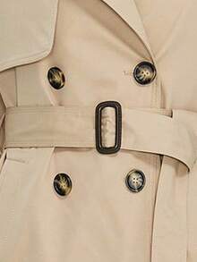 MIEGOFCE Women Casual Double-Breasted Shoulder Button Trench Coat, Autumn - Khaki - View 6