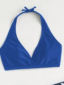 SHEIN Teen Girl Bikini Set, 3pcs, Random Printed Design Summer Beach - Multicolor - View 4