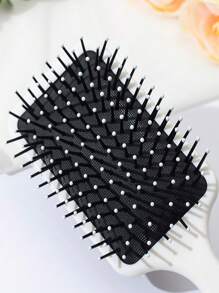 ROMWE Kawaii 1pc Portable Square Shaped Air Cushion Comb With Cute Cherry Design For Girls - Red and White - View 3