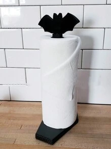 ROMWE Goth 1pc Bat Coffin Tissue Box Holder - Black - View 1