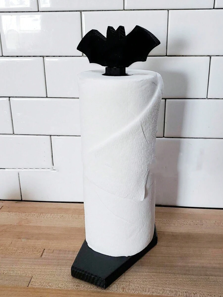 ROMWE Goth 1pc Bat Coffin Tissue Box Holder - Black - View 1