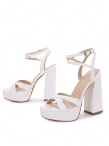 McKoine Spring/Summer Chunky High Heel Sandals With High Platform And Strappy