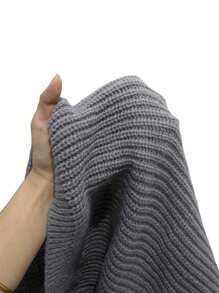 Chiquease Women's Solid Color Simple Cardigan, Suitable For Spring And Autumn,Ladies Late Fall Casual Pocket Drop Shoulder Oversized Light Grey Plain Women Cardigans,Casual Daily Wear,Long Sleeve Tops