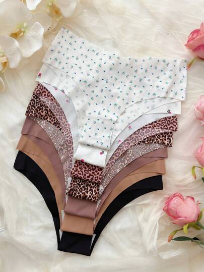 舒適無痕女性三角褲7色超值組合