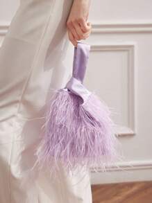 MOTF PREMIUM WOMEN'S PURPLE FASHION HANDBAG - Purple - View 4