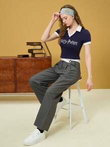 HARRY POTTER X SHEIN Bộ 3 băng đô co giãn đính hạt nhiều màu sắc, thích hợp để đeo hàng ngày hoặc làm quà tặng. - Nhiều màu - Xem 7