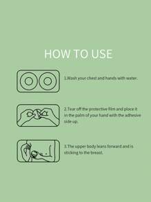 40pcs Black Circular Non-Slip & Anti-Chafing Sport Nipple Covers - Black - View 5