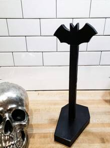 ROMWE Goth 1pc Bat Coffin Tissue Box Holder - Black - View 3