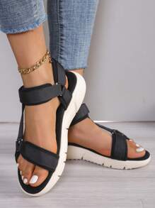 2024 Spring/Summer Collection Outdoor Casual Thick-Bottomed Women's Sports Sandals, Beach Shoes - Black - View 3