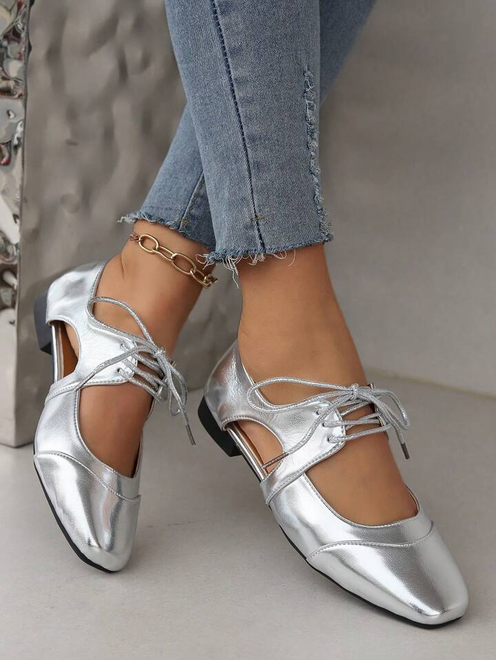 Comfortable silver shoes deals