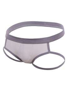 Men'S Mesh Sexy Underwear - Grey - View 1