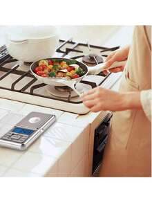 Digital Mini Scale, LCD Pocket Scale, High Precision Pocket Electronic Digital Scale, 100g/200g/300g/500g X 0.01g Mini Electronic Grams Reloading Weight Scale, Food Scale, Jewelry Gem Scale, Kitchen Scale,  Scale - Silver - View 2