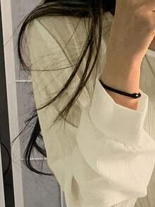 2024 秋冬新款纯色休闲百搭女装 - 杏色 - 查看 4