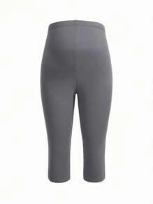 Modmama Maternity Casual Adjustable Waist Capri Leggings