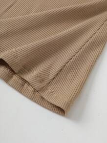 SHEIN EZwear 3 Gói Nữ Màu Trơn Slim Fit Cổ Tròn Yếm Ống Có Đệm, Cơ Bản Áo ba lỗ Áo Ngực Vào Mùa Xuân Và Mùa Hè - Nhiều màu - Xem 10