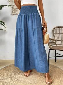 EMERY ROSE High Waist Texture Design Spring/Summer Casual Wide Leg Pants