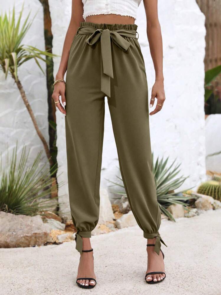 Pantalon Femme Pantalon Large Femme Chic Et Elegant Cordon Imprimé Sport Pants Casual Mode Leggings Pantalon 7/8 Pantacourt Avec Cordon De Serrage Pour Le Yoga Et La Course à Pied