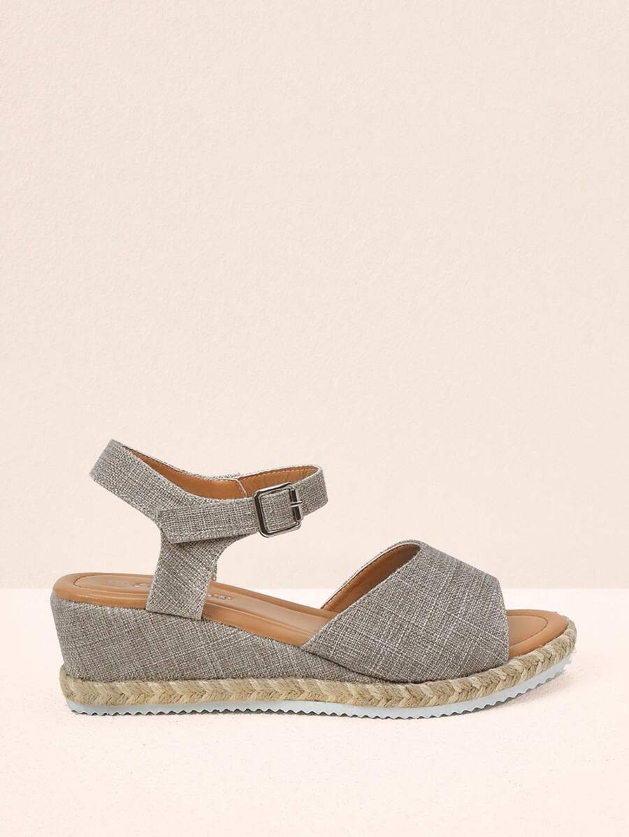 Styleloop Women's Spring And Summer Fashion Vacation Outdoor Beach Bohemian Wedge Rope Thick-Soled Sandals - Beige - View 1
