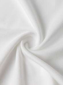 Flirla Plus Size Cherry Printed Cropped T-Shirt For Summer - White - View 4