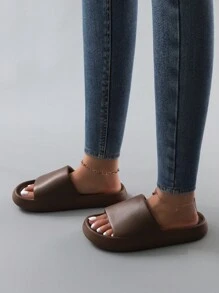 Stilvolle, farbenfrohe, einfache Hausschuhe mit dicker rutschfester Sohle für alle Jahreszeiten, für Zuhause, Lässig, Strand und Badezimmer, für Männer & Frauen