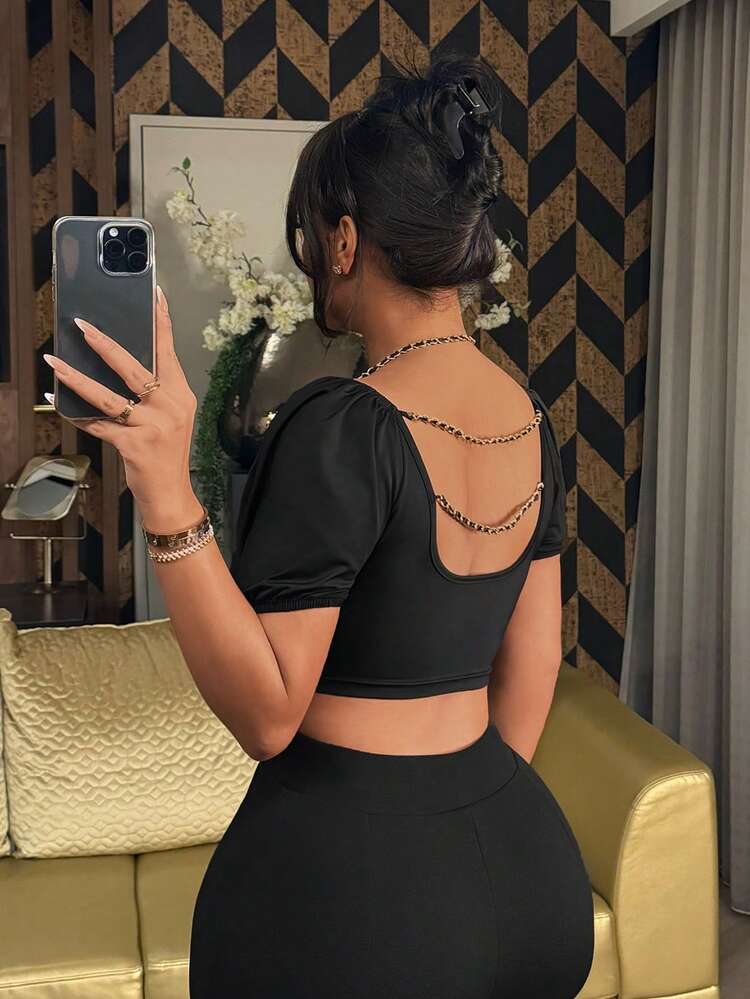 Summer Spring Tops  Shirts Cute Country Music Festival Sexy Asymmetrical Hem Cropped Women's Short Sleeve T-Shirt, Suitable