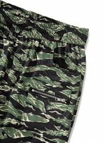 Manfinity Roghcode Men's Printed Casual Cargo Pants With Multiple Pockets - Multicolor - View 6