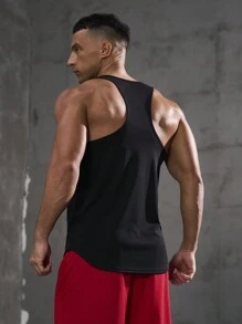 Gym Rark 男友风男士简约纯色无袖背心短裤运动套装健身健身套装 - 彩色 - 查看 2