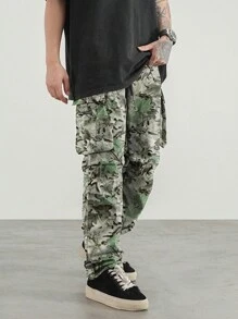 Manfinity Roghcode Men's Fashionable Daily Wear Long Pants With Pockets - Multicolor - View 3