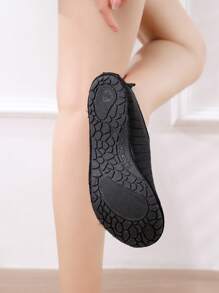 女式漁港鞋、沙灘鞋、水鞋、潛水鞋、戶外瑜珈游泳鞋,防滑耐磨軟底襪子 - 黑色 - 查看 5