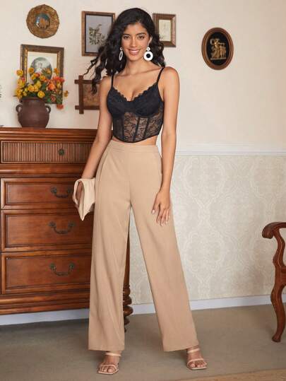 JEE Designer Ladies' Solid Color Simple Style Pants, For Women, Summer, Holiday, Festival