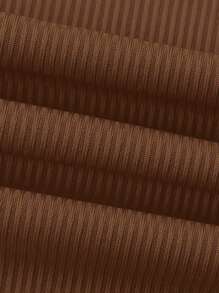 SHEIN SXY Damski, obcisły kombinezon bez rękawów w jednolitym kolorze