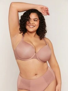 LUVLETTE Sujetador con soporte curvilíneo Plus Dream + cobertura completa de malla transpirable - Rosa - Ver 9