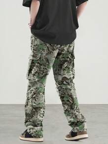 Manfinity Roghcode Men's Fashionable Daily Wear Long Pants With Pockets - Multicolor - View 2