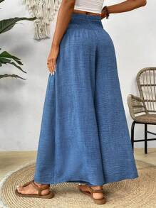 EMERY ROSE High Waist Texture Design Spring/Summer Casual Wide Leg Pants