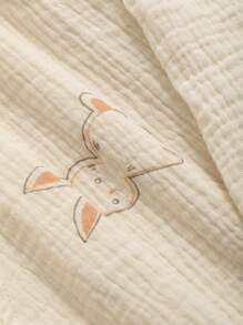 DAZY Cute Rabbit Printed Women's Loose Robe