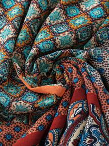 EMERY ROSE Kích thước lớn Vá lại In Đầm giản dị - màu đen - Xem 4