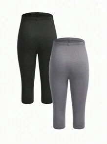 Modmama Maternity Casual Adjustable Waist Capri Leggings