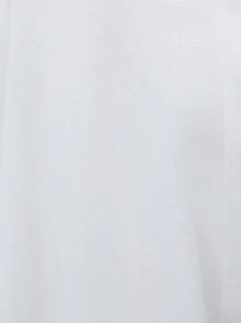 SHEIN Unity Ladies" White Solid Color Belted Strap Jumpsuit, Summer Workwear - White - View 9